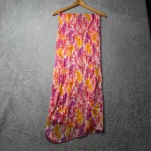 Collection Eighteen Scarf Women's OS Pink and Orange Sheer Lightweight Wrap